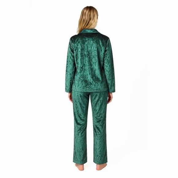 Nwt- Lord & Taylor Teal Satin Pajama Set - Picture 2 of 5